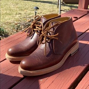 NWOT mens will leather goods tan cairo chukka boot